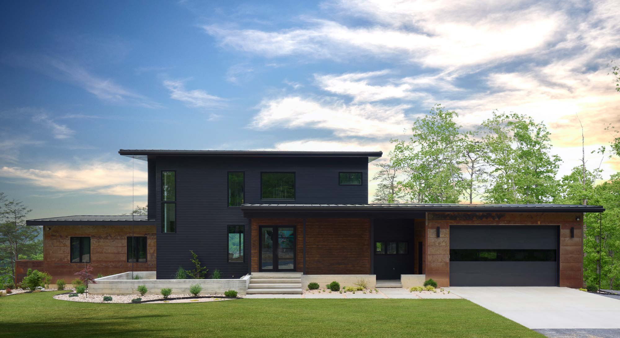 Modern home exterior